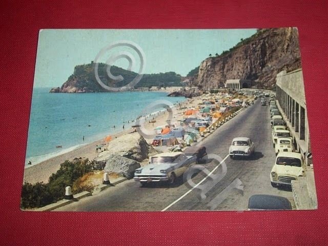 Cartolina Varigotti - Via Aurelia e golfo Saraceni 1964