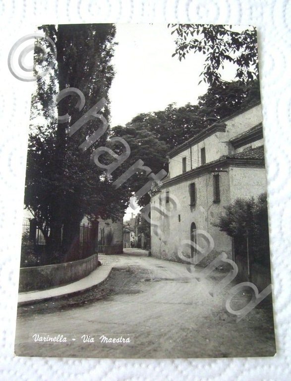 Cartolina Varinella (Arquata Scrivia) Via Maestra 1950