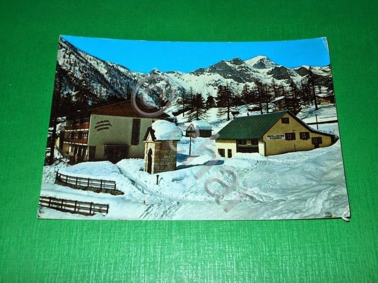 Cartolina Varzo - S. Domenico - Sullo sfondo M. Leone …