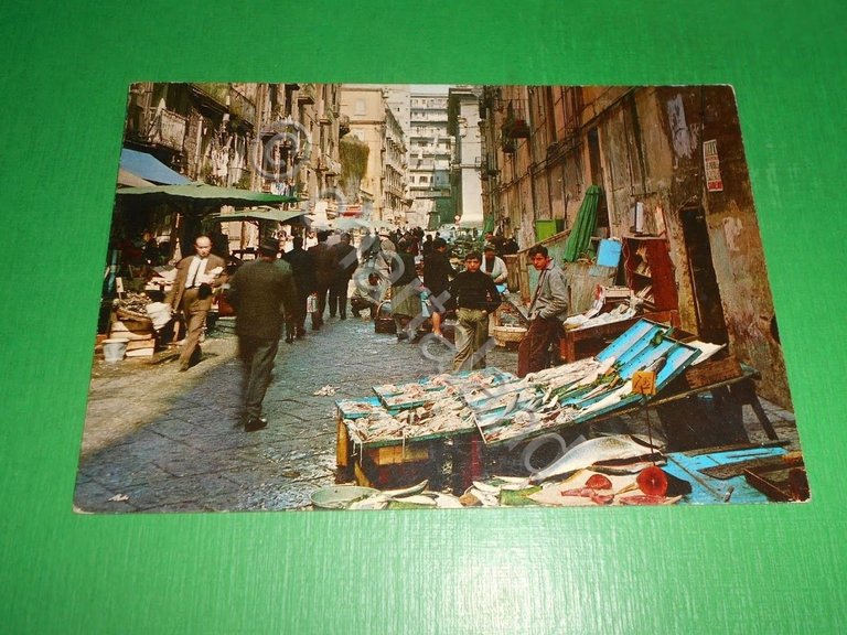 Cartolina Vecchia Napoli - Particolare di mercato 1979