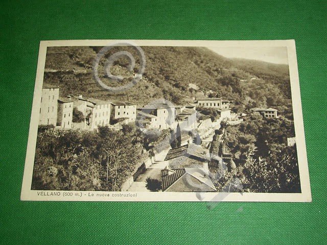 Cartolina Vellano - Le nuove costruzioni 1940