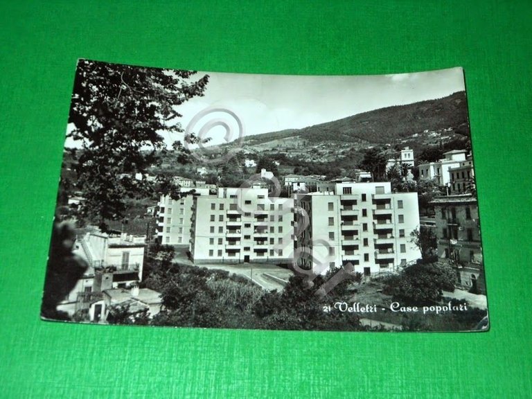 Cartolina Velletri - Case popolari 1953