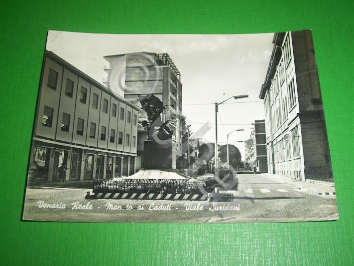 Cartolina Venaria Reale - Monumento ai Caduti - Viale Buridani …