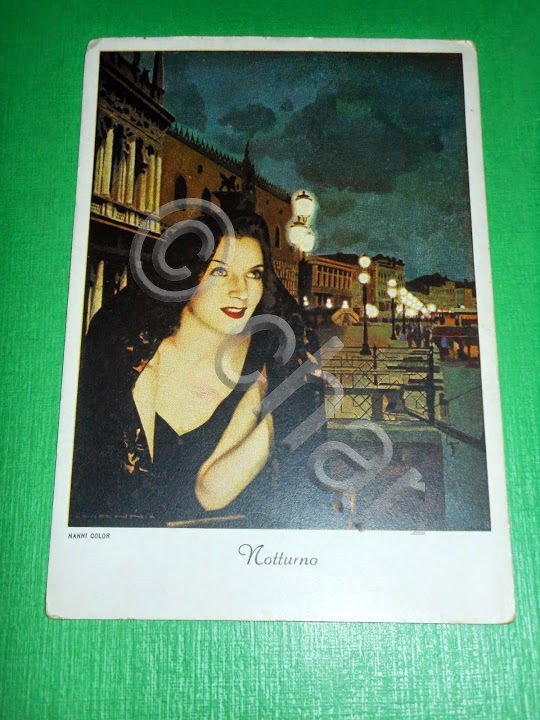 Cartolina Venezia - Notturno - Particolare 1940 ca.