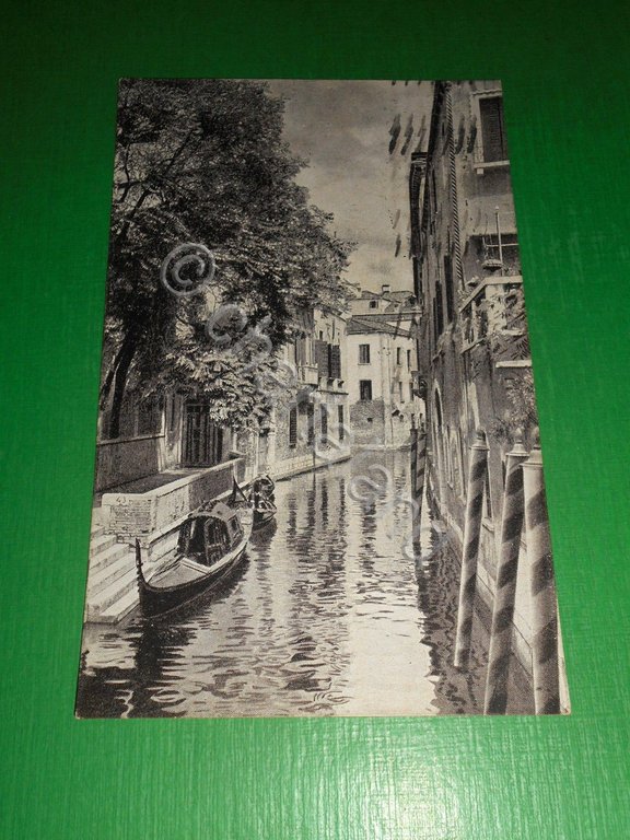 Cartolina Venezia - Rio e Palazzo Van Axel 1925