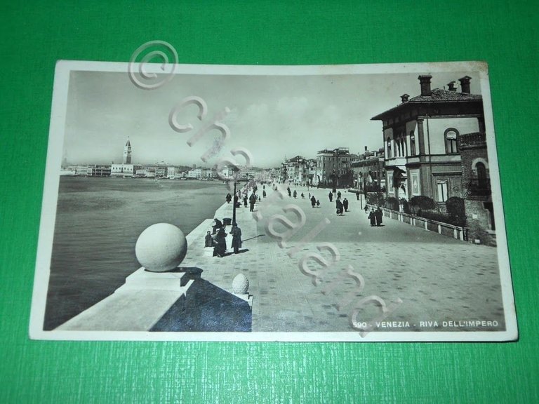 Cartolina Venezia - Riva dell' Impero 1942.