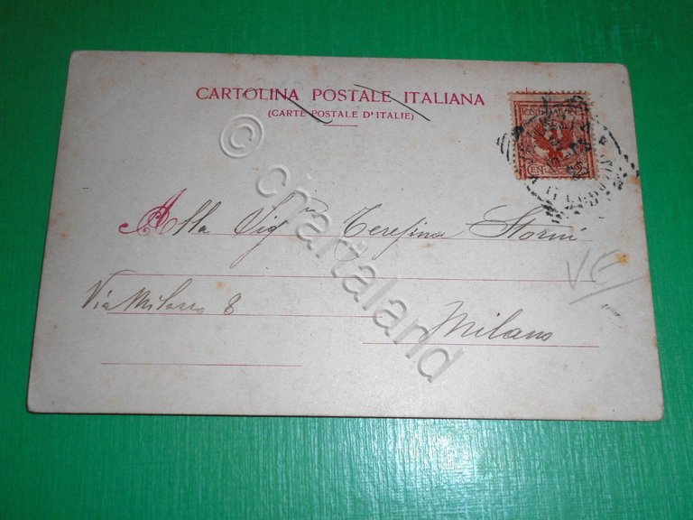 Cartolina Venezia - S. E. Card. Giuseppe Sarto in partenza …