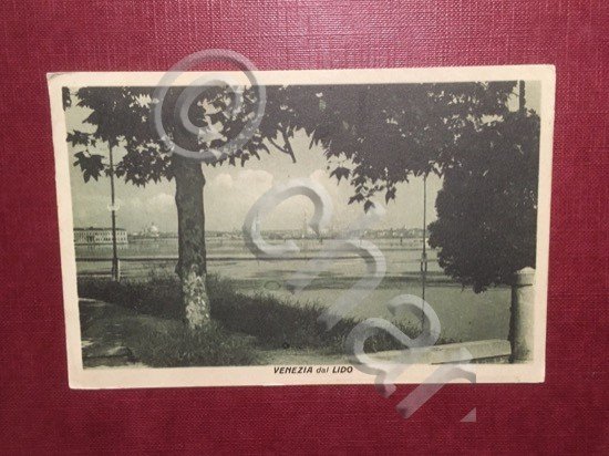 Cartolina Venezia dal Lido - 1923