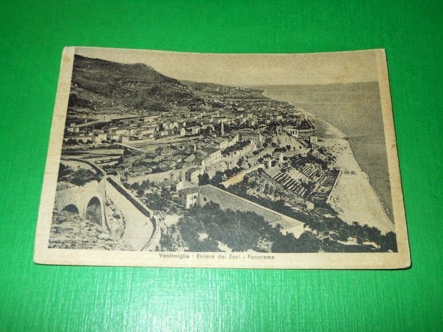 Cartolina Ventimiglia - Panorama 1951.