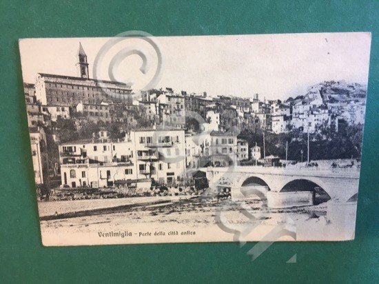Cartolina Ventimiglia - Parte Della Città Antica - 1917 ca.