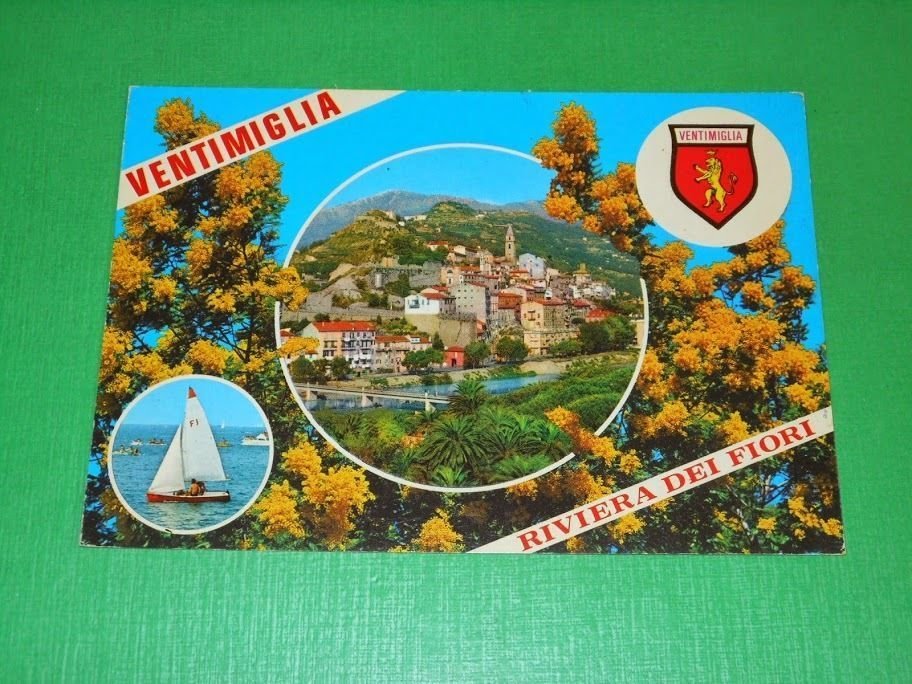 Cartolina Ventimiglia - Riviera dei Fiori 1985.