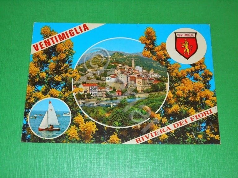 Cartolina Ventimiglia - Riviera dei Fiori 1985.