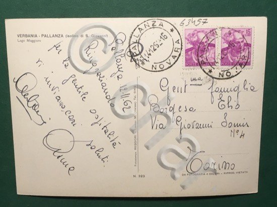 Cartolina Verbania - Palanza - Isolino di S. Giovanni - …