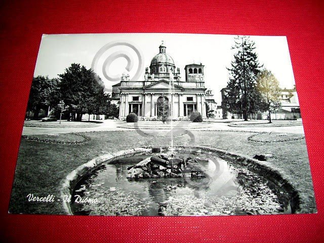 Cartolina Vercelli - Il Duomo 1950 ca.