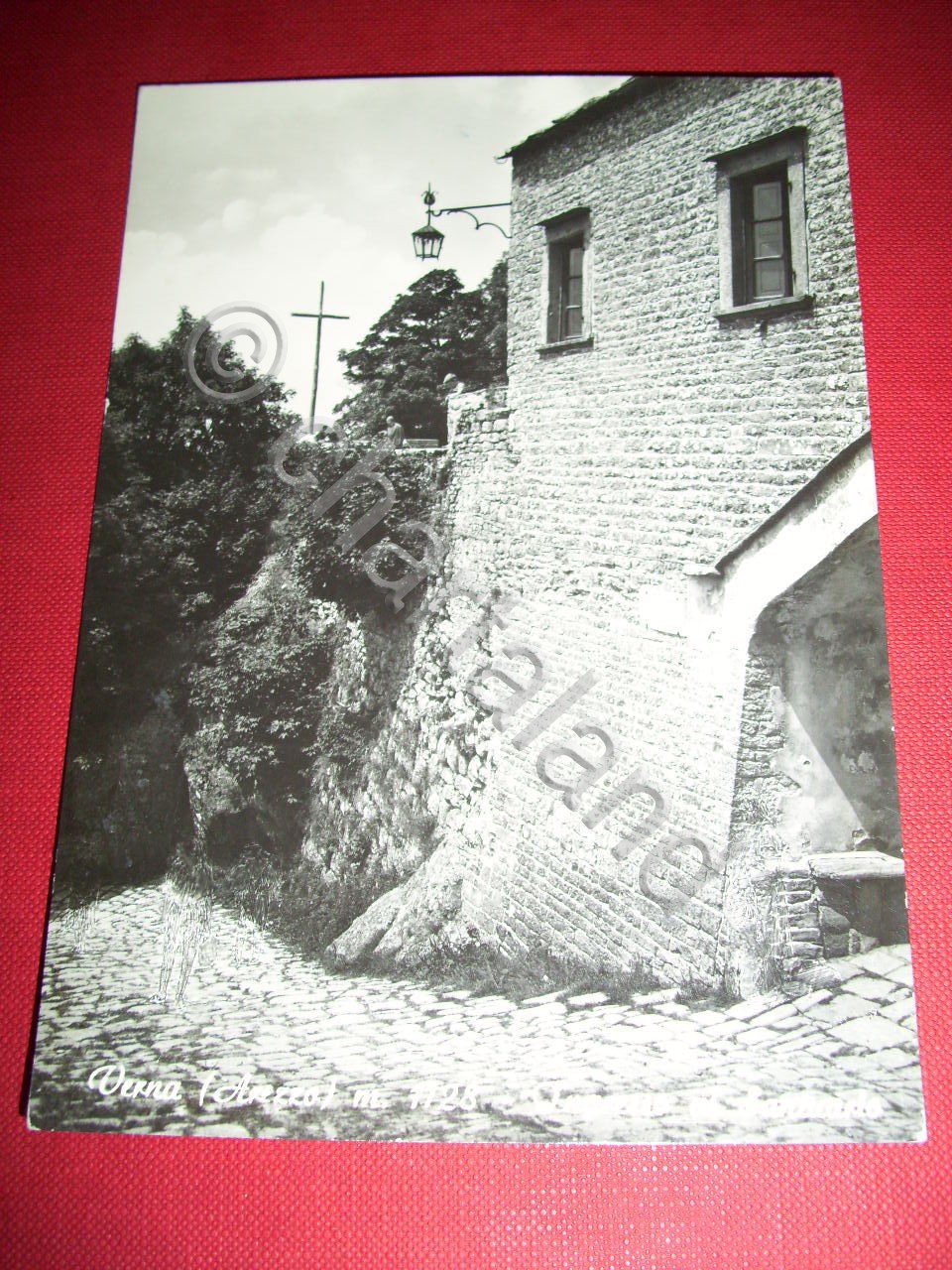 Cartolina Verna (Arezzo) - Ingresso al Santuario 1964 | Immagine principale