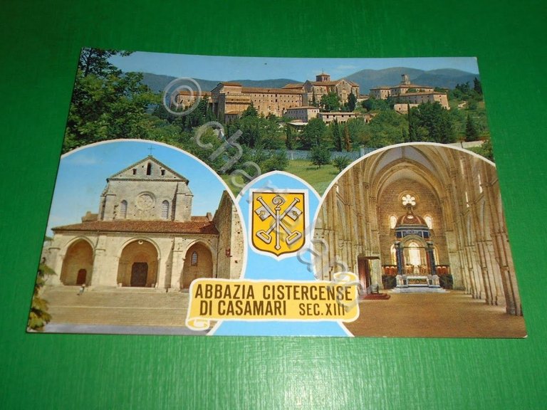 Cartolina Veroli - Abbazia Cistercense di Casamari 1984