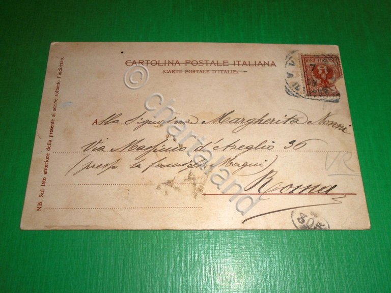 Cartolina Verona - Mercato in Piazza Erbe 1900 ca