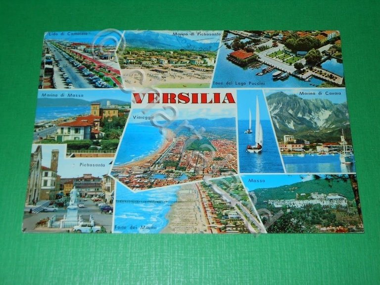 Cartolina Versilia - Vedute diverse 1983.