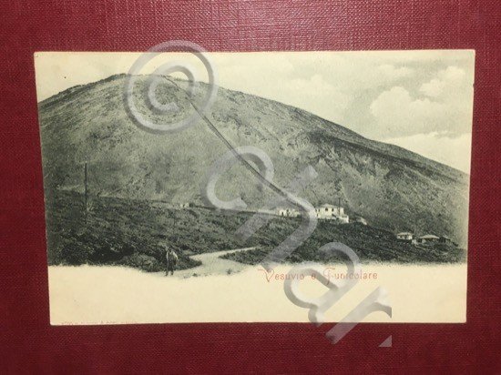 Cartolina Vesuvio e Funicolare - 1920 ca.