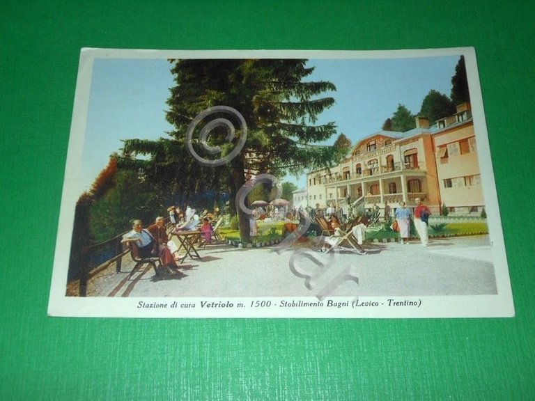 Cartolina Vetriolo - Stabilimento Bagni ( Levico - Trentino ) …