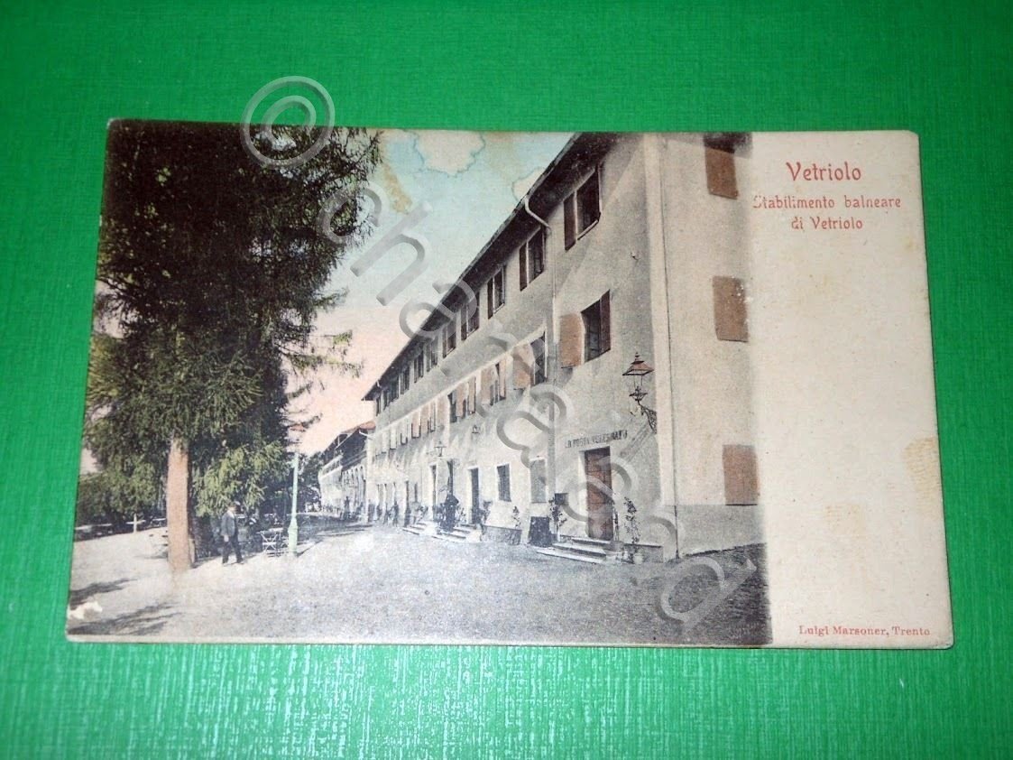 Cartolina Vetriolo - Stabilimento balneare di Vetriolo 1910 ca.