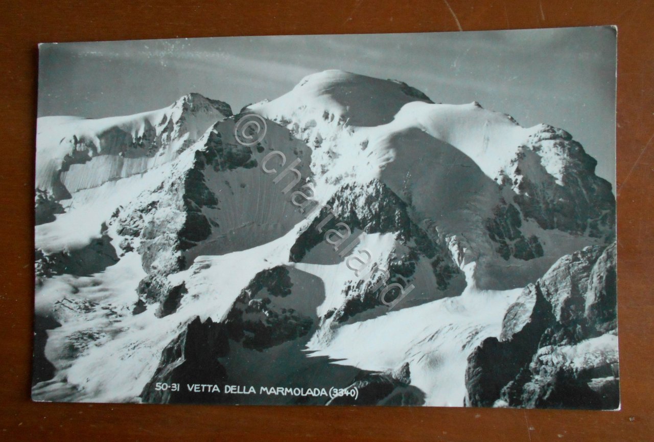 Cartolina Vetta della Marmolada (3340) - 1950 ca.