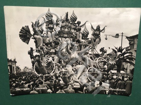 Cartolina Viareggio - Carnevale - Corso Mascherato - 1955 | Immagine Gallery 3