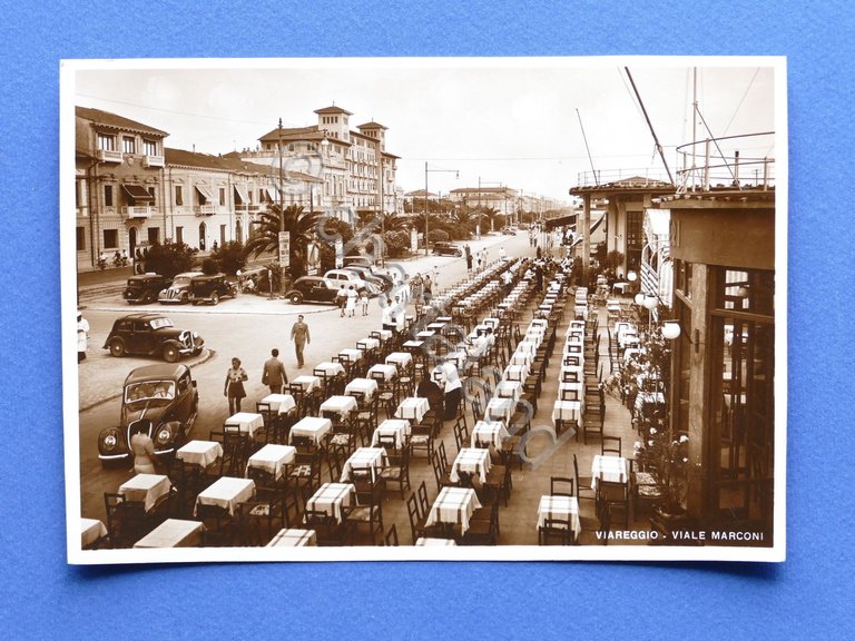 Cartolina Viareggio - Viale Marconi - 1939 ca. | Immagine Gallery 2