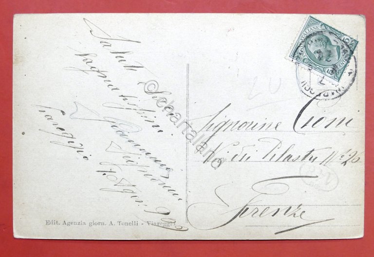 Cartolina Viareggio 1903 - Ingresso allo Stabilimento Balneario Nettuno