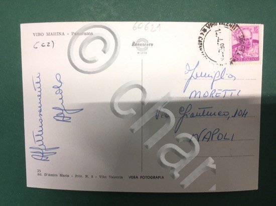 Cartolina Vibo Marina - Panorama - 1962