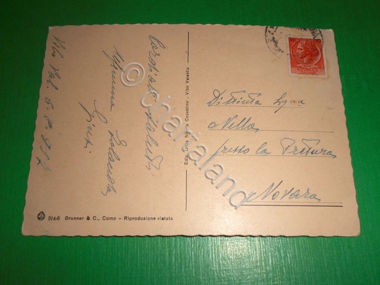 Cartolina Vibo Valentia Marina - Veduta panoramica 1957