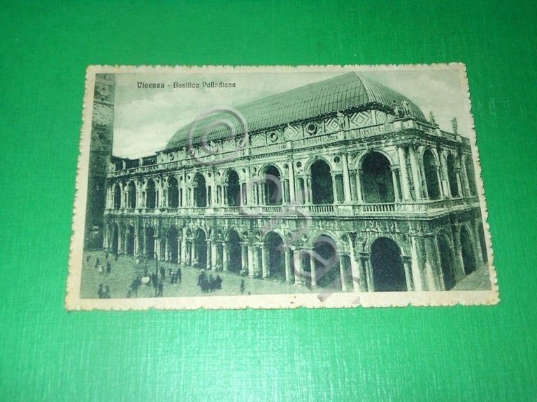 Cartolina Vicenza - Basilica Palladiana - 1916.