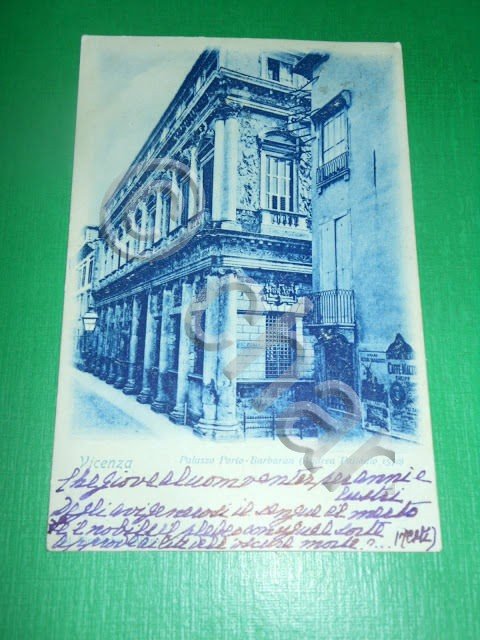 Cartolina Vicenza - Palazzo Porto Barbaran 1899.