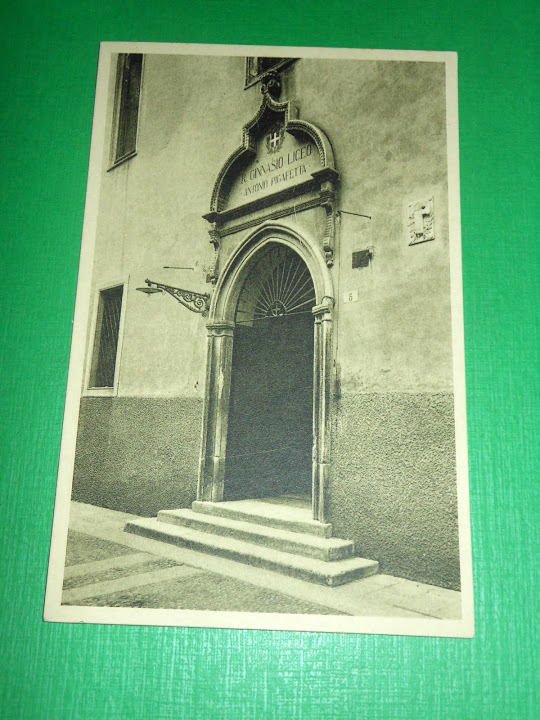 Cartolina Vicenza - Strada S. Marcello - Portale Liceo Pigafetta …