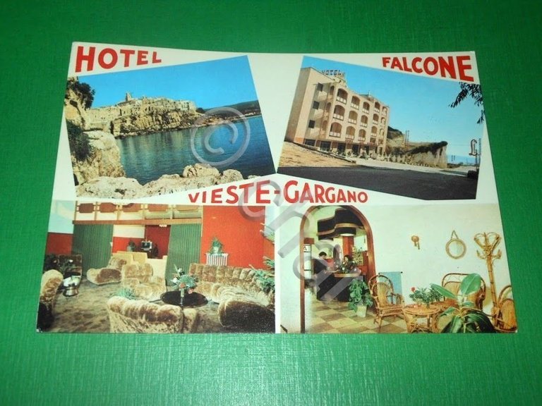 Cartolina Vieste Gargano - Hotel Falcone - Vedute diverse 1970 …