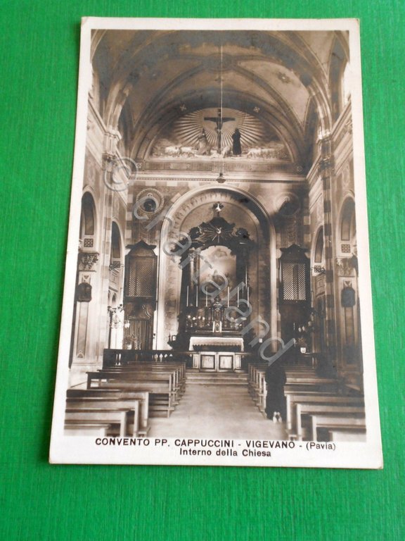 Cartolina Vigevano - Convento PP. Cappuccini - Interno della Chiesa … | Immagine Gallery 3