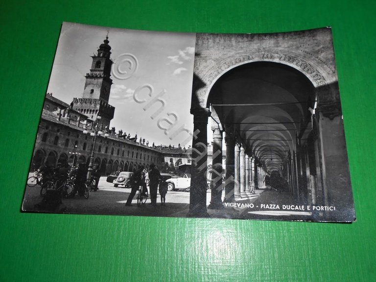 Cartolina Vigevano - Piazza Ducale 1949 | Immagine Gallery 2