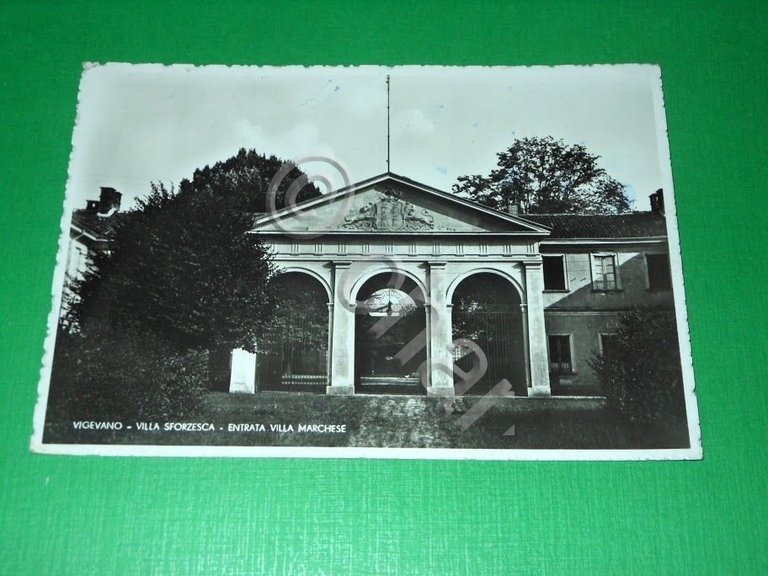 Cartolina Vigevano - Villa Sforzesca - Entrata Villa Marchese 1946 …