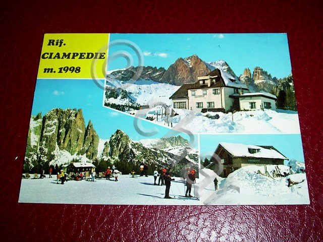 Cartolina Vigo di Fassa - Rifugio Ciampedie 1972