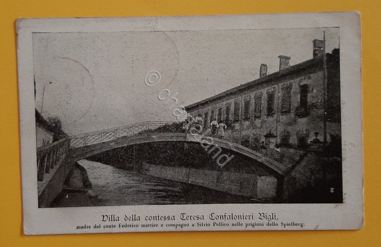 Cartolina Villa della Contessa Teresa Confalonieri Bigli - 1917