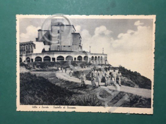 Cartolina Villa e Durres - Castello di Durazzo - 1959