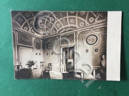 Cartolina Villa Parea - Cuneo - Interni - 1930