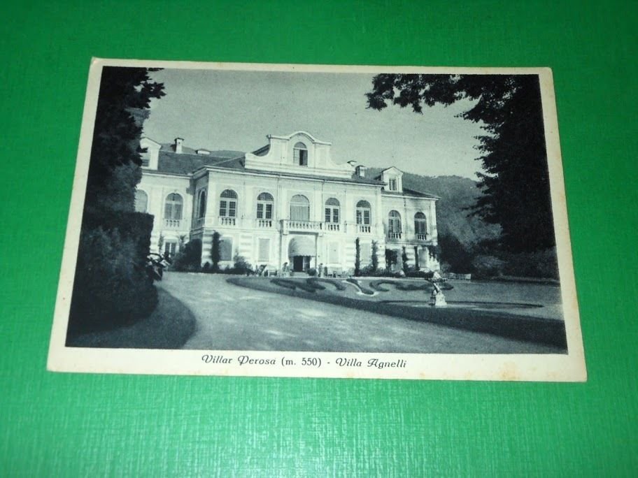 Cartolina Villar Perosa - Villa Agnelli 1940 ca