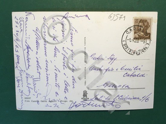 Cartolina Villasimius - Grand Hotel Capo Boi - 1956