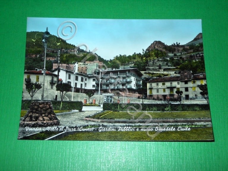 Cartolina Vinadio - Valle di Stura ( Cuneo )- Giardini …