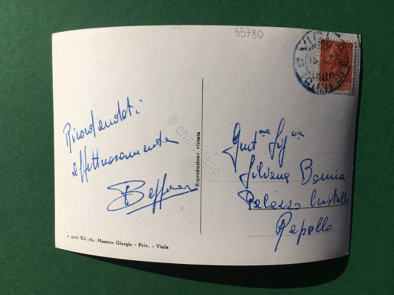 Cartolina Viola - Altopiano Del Santuario m. 1050s.m. - 1957