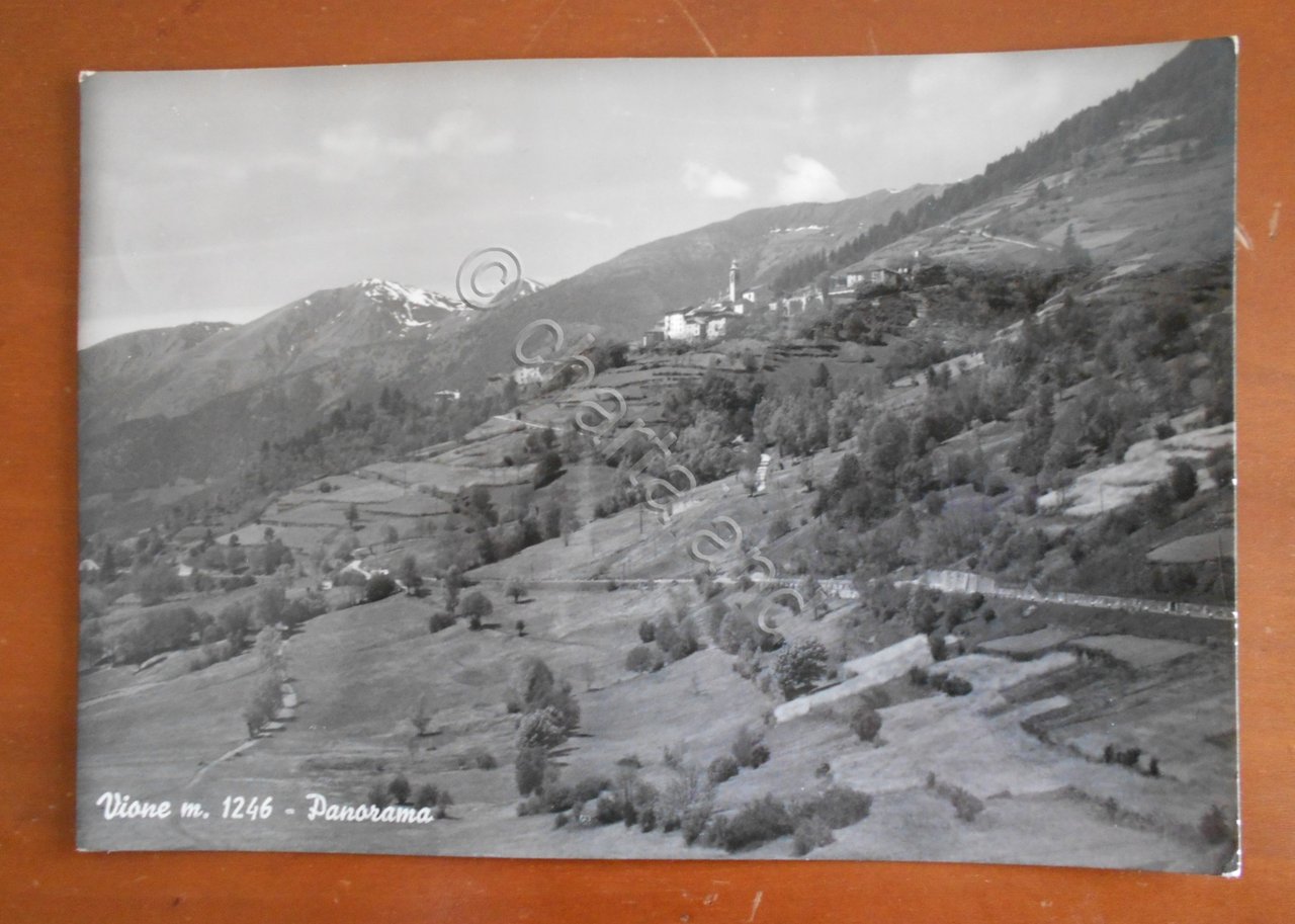 Cartolina Vione (Lombardia) m. 1246 - Panorama - 1953 | Immagine principale