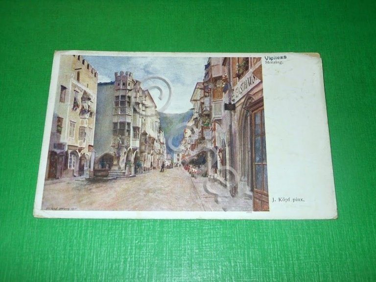 Cartolina Vipiteno Sterzing - J. Kopf pinx. 1924.