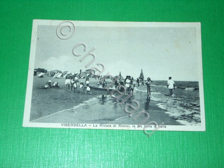 Cartolina Viserbella - Riviera di Rimini 1933
