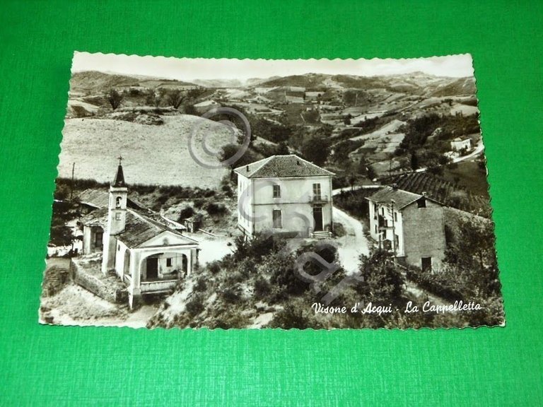 Cartolina Visione d' Acqui - La Cappelletta 1945 ca